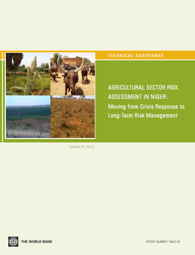 Ag Sector Risk Assessment in Niger